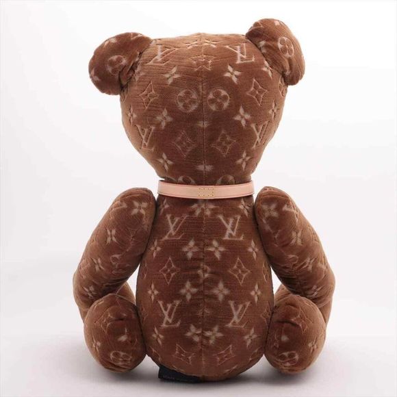 Louis Vuitton Teddy Bear Monogram Doudou Plush stuffed Velour Brown LV Stuffy - Picture 4 of 10